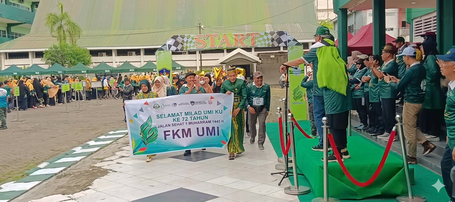 FKM UMI Semarakkan Jalan Sehat Milad ke-72 UMI dan Tahun Baru Islam 1448 H